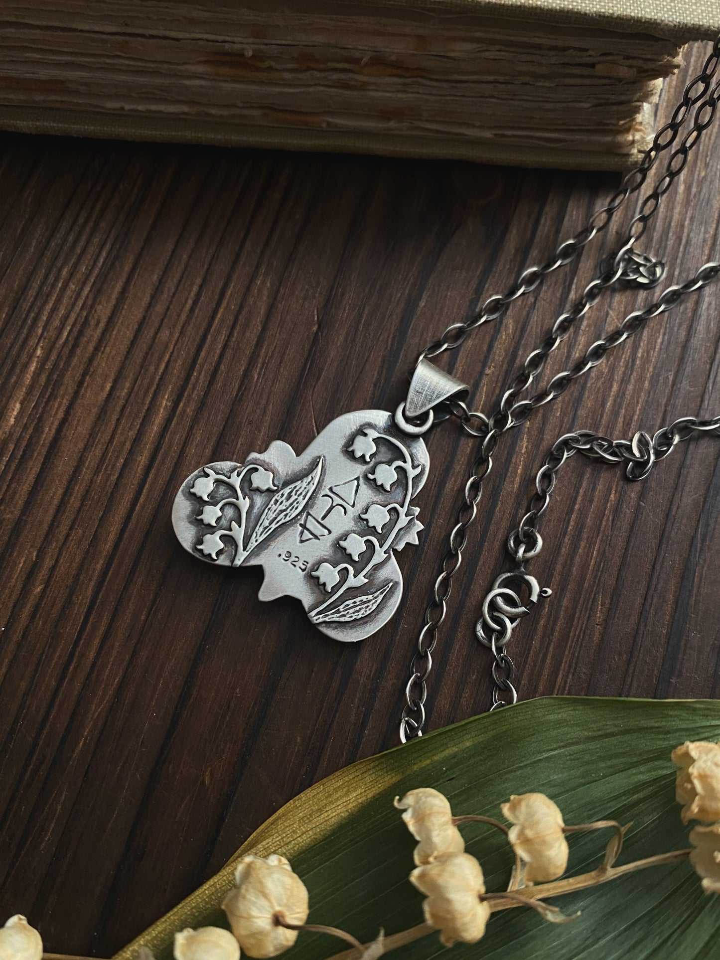 Lily of the Valley Triple Spiral Pendant