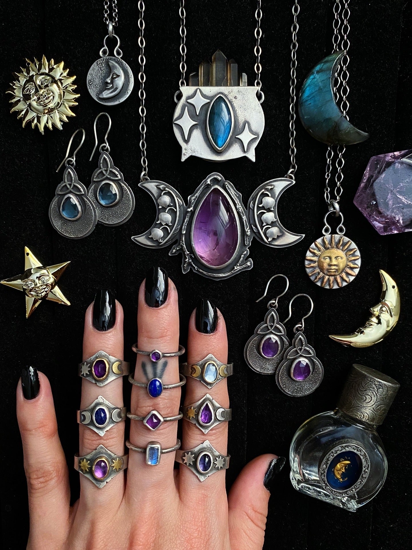 Reversible Luminary Medallion Pendants