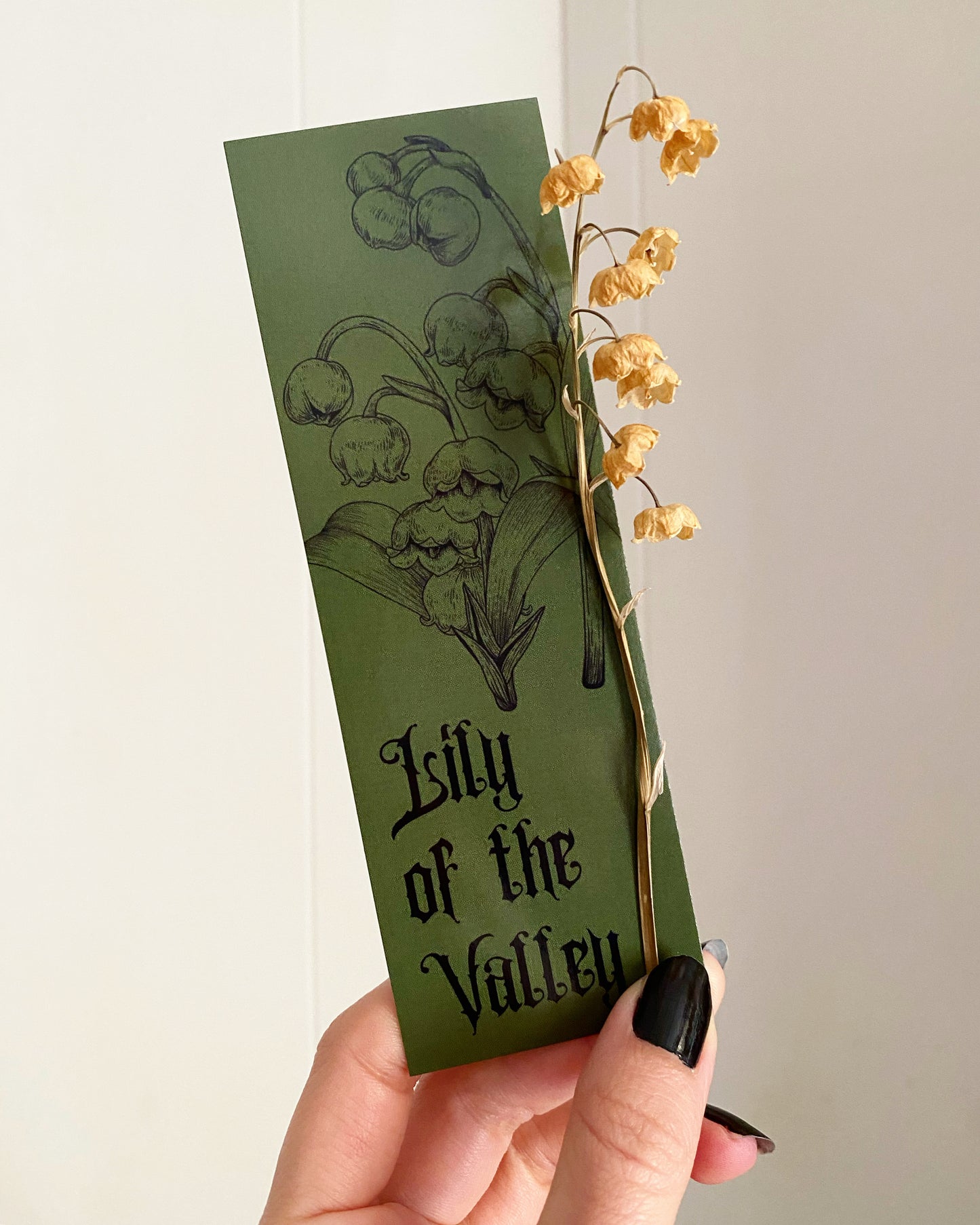 Bookmark ✦ Thistle, Lily of the Valley, Poppy, Pumpkin
