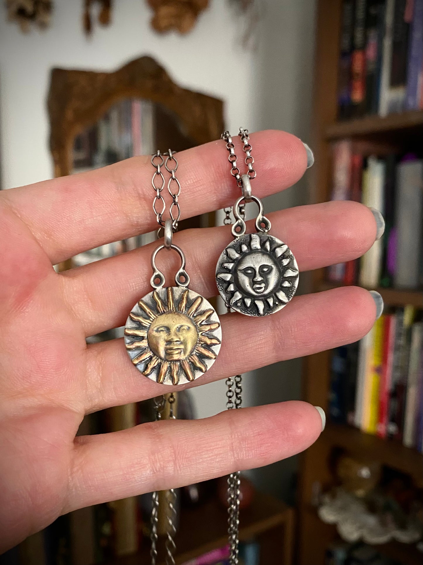 Reversible Luminary Medallion Pendants