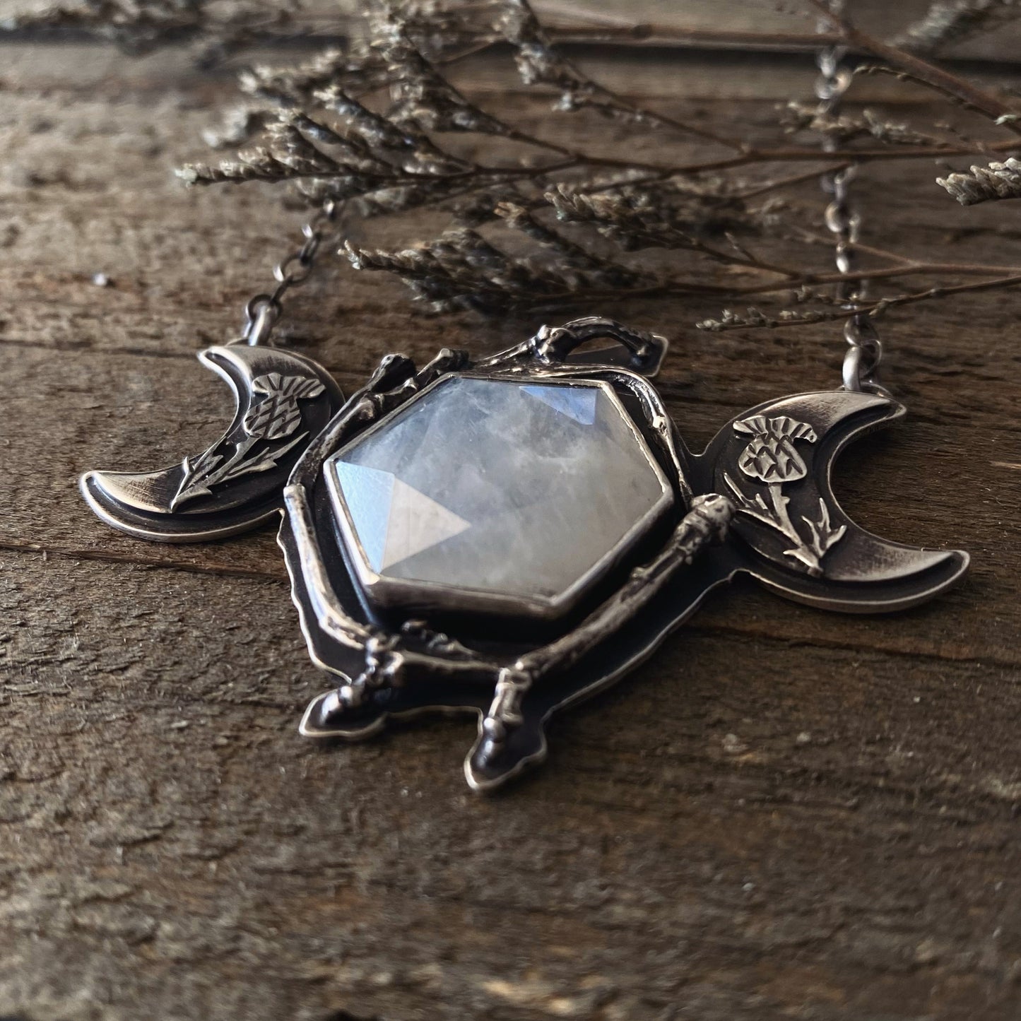 Shield in the Darkness Triple Moon Pendant ✦ Light in the Darkness Mini Collection