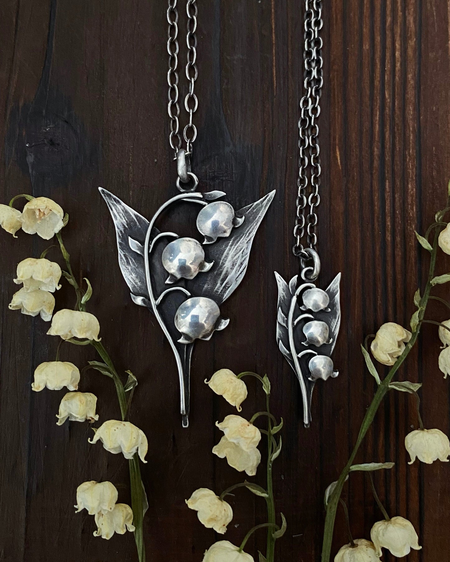 Mini Lily of the Valley Pendant