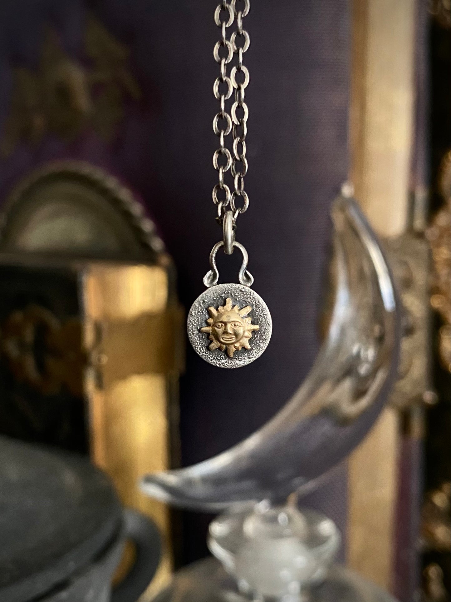 Mini Reversible Luminary Medallion Pendant