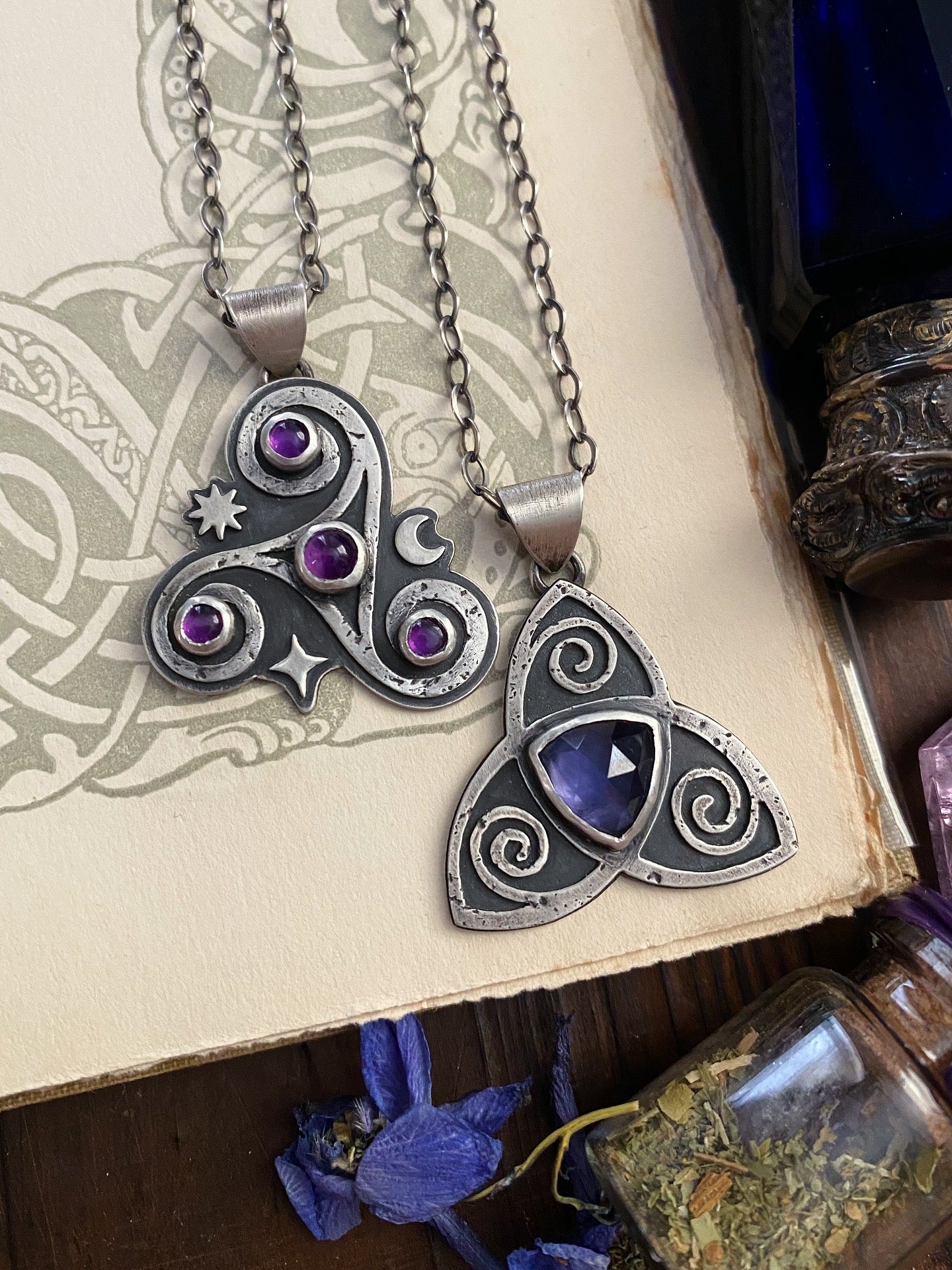 Ancient Spiral Pendants