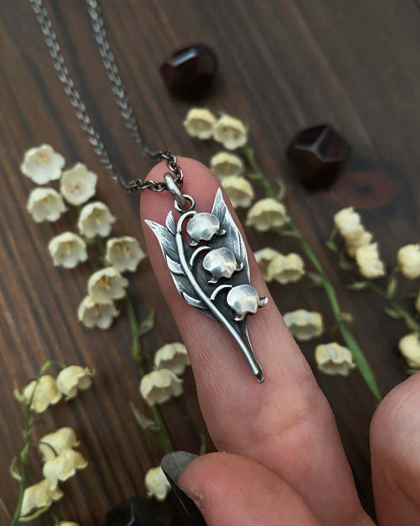 Mini Lily of the Valley Pendant