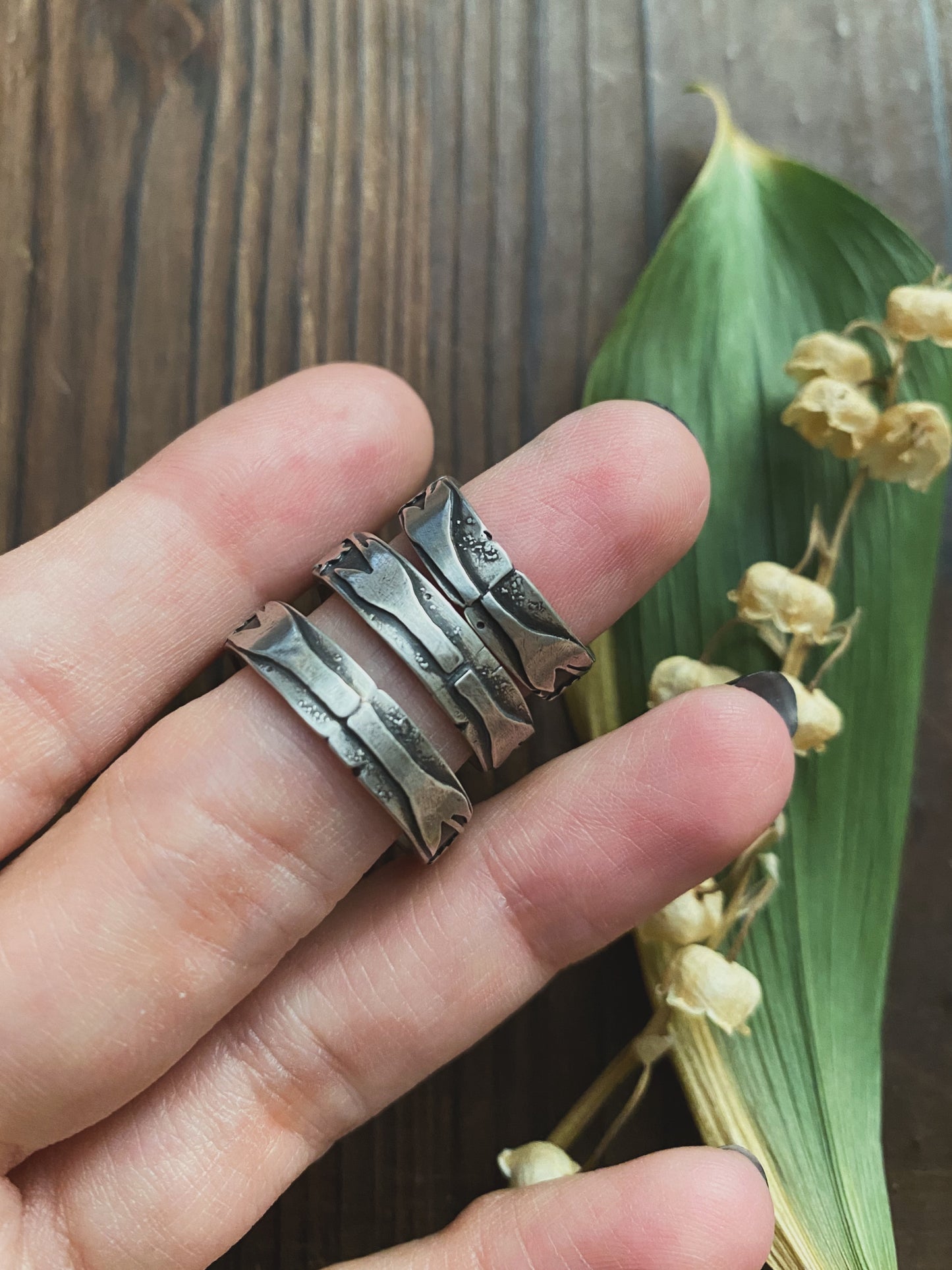 Lily of the Valley Medieval Boundary Rings