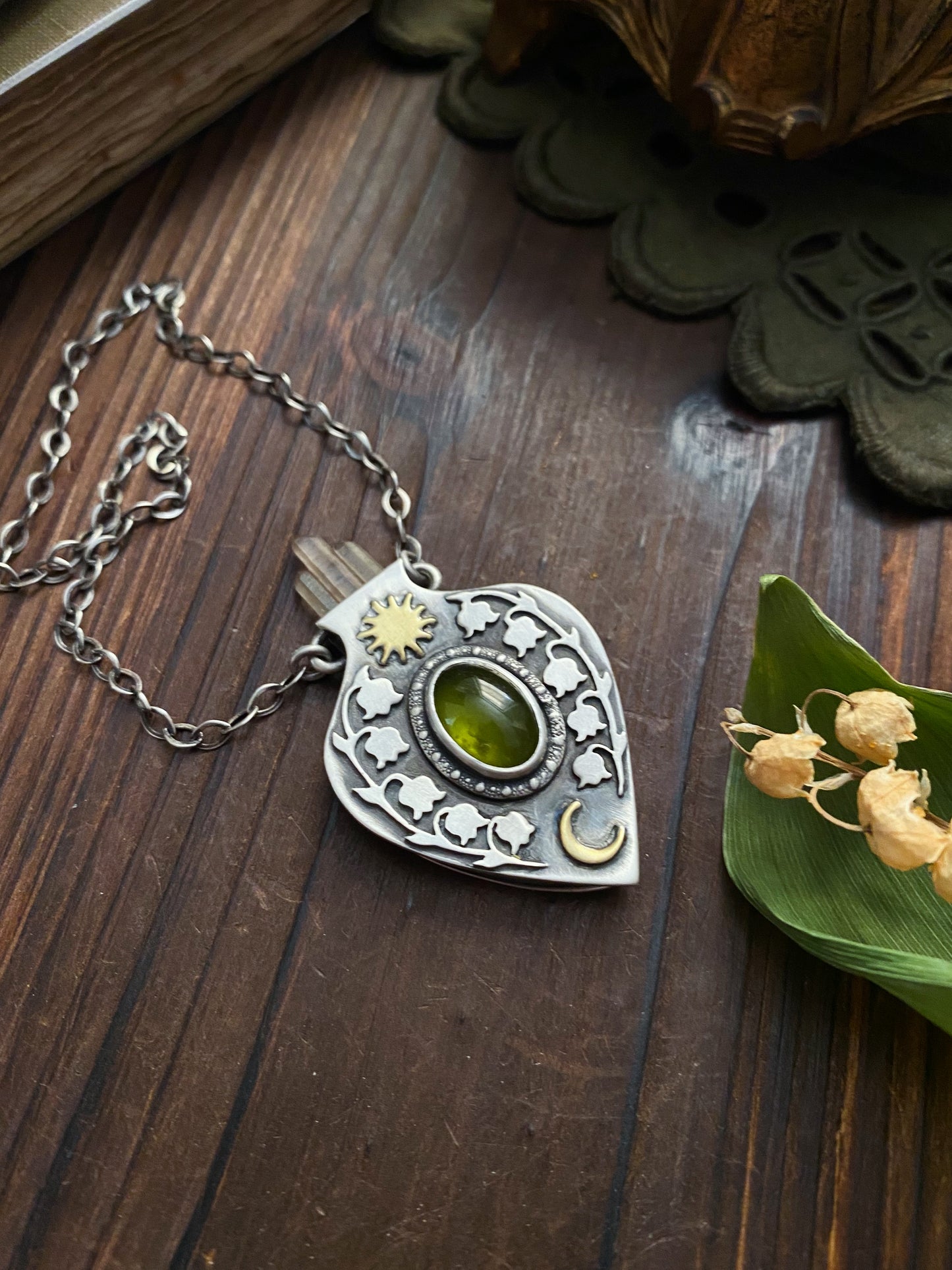 A Potion for Journeys Between Dark & Light Pendant