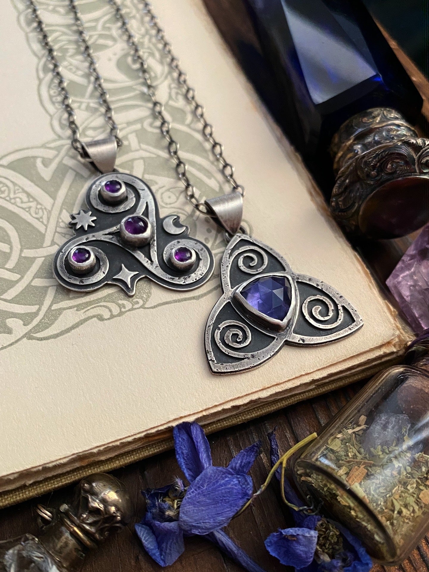 Ancient Spiral Pendants