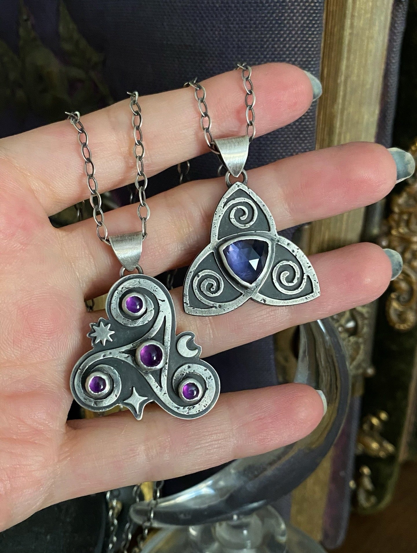 Ancient Spiral Pendants