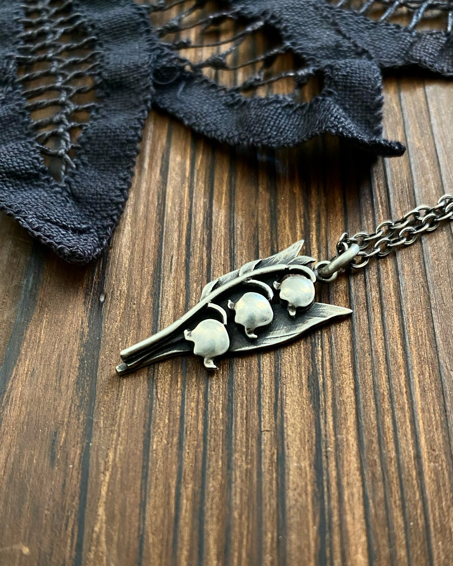 Mini Lily of the Valley Pendant