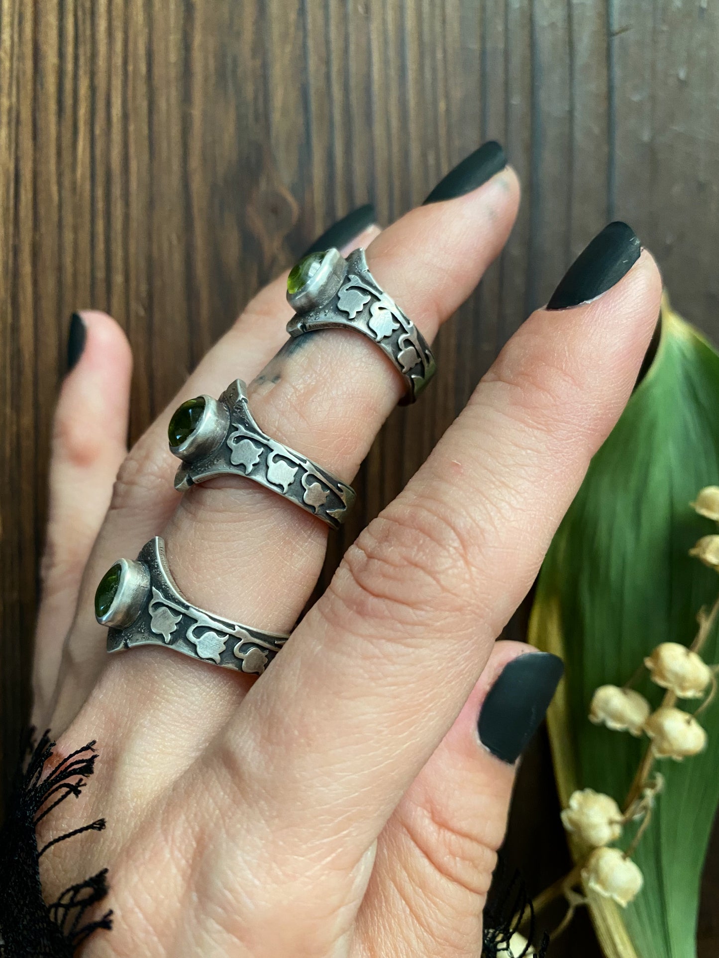 Lily of the Valley Medieval Boundary Rings