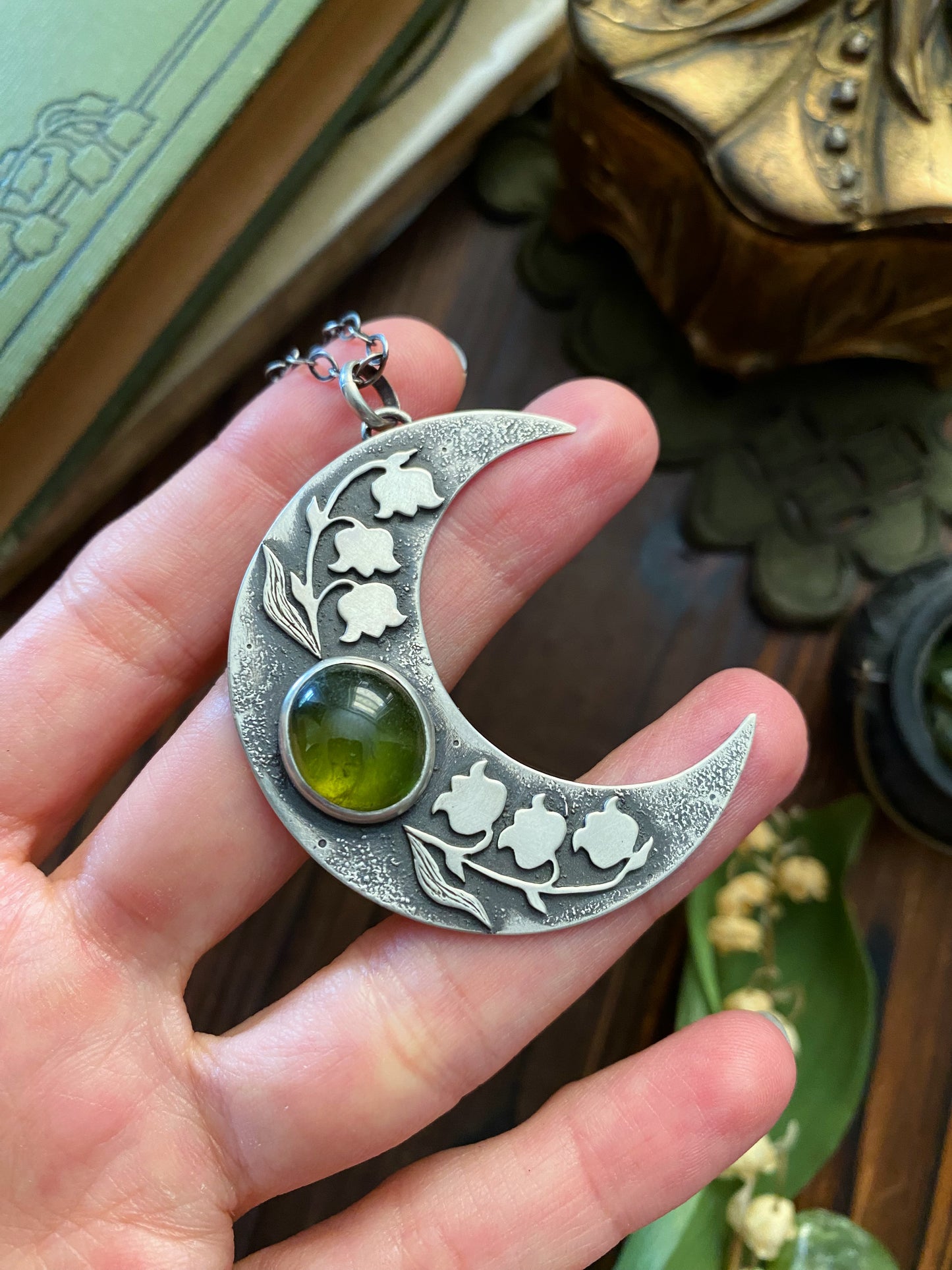 The Guiding Light of Lily of the Valley Pendant