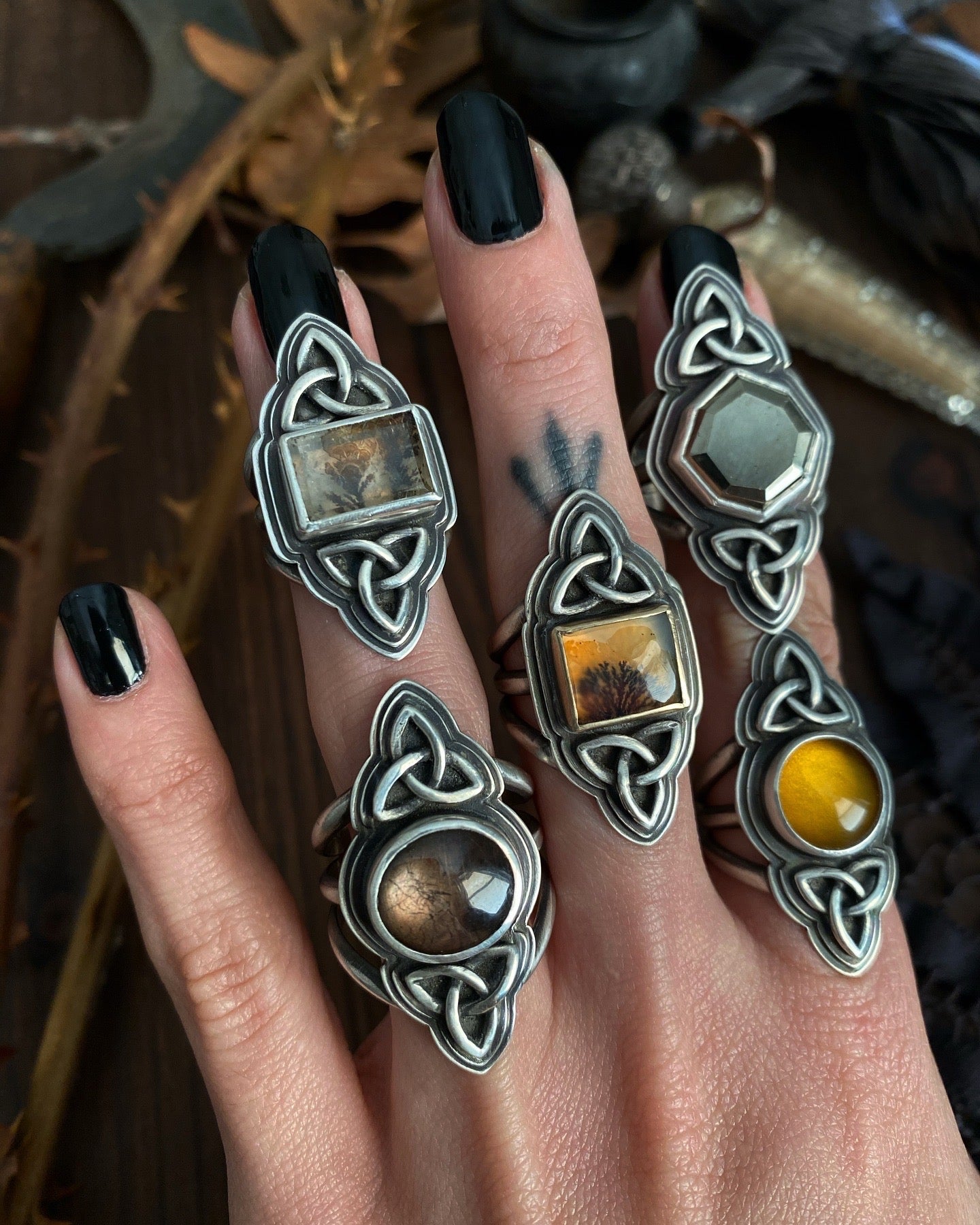 Triquetra Rings