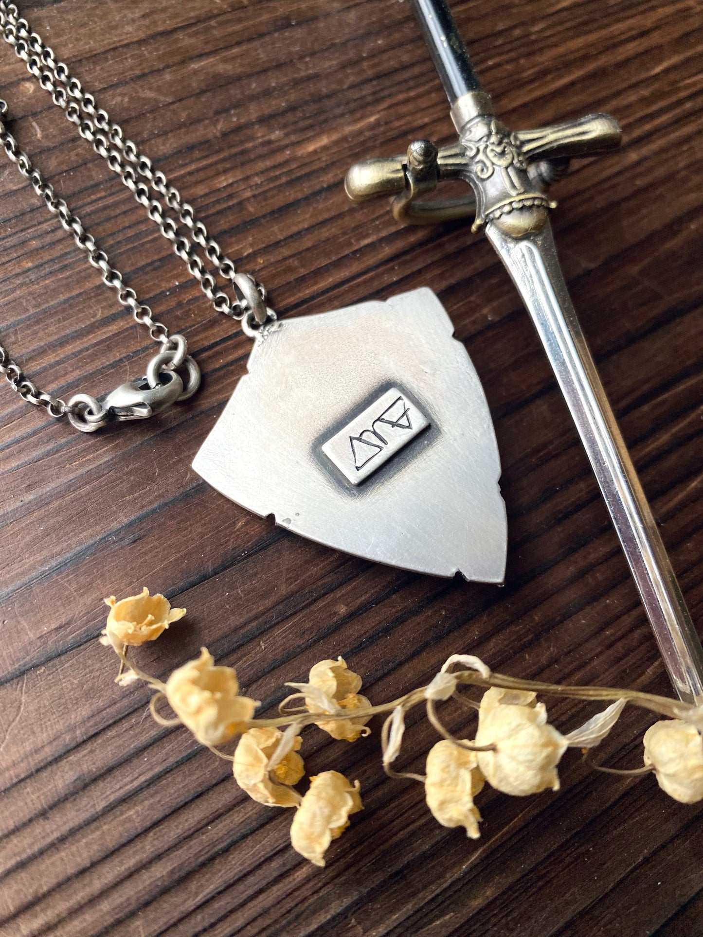 Shield of Ancestral Magic ✦ 18 inch chain