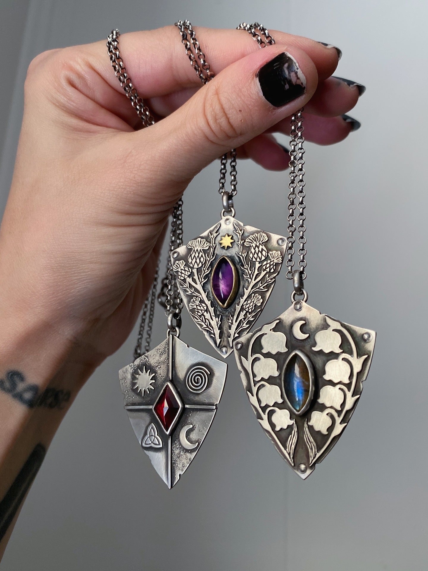 Shield of Ancestral Magic ✦ 18 inch chain