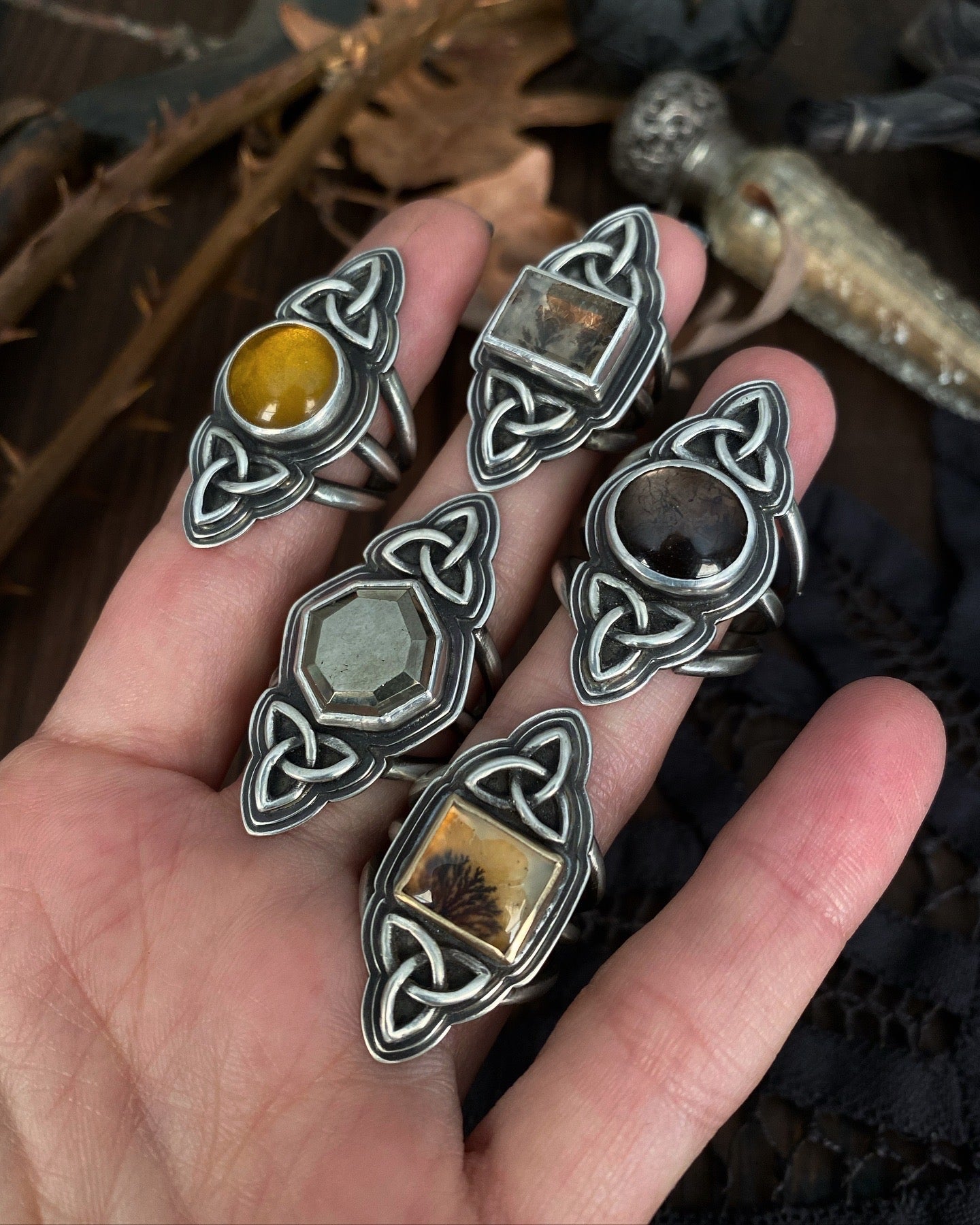 Triquetra Rings