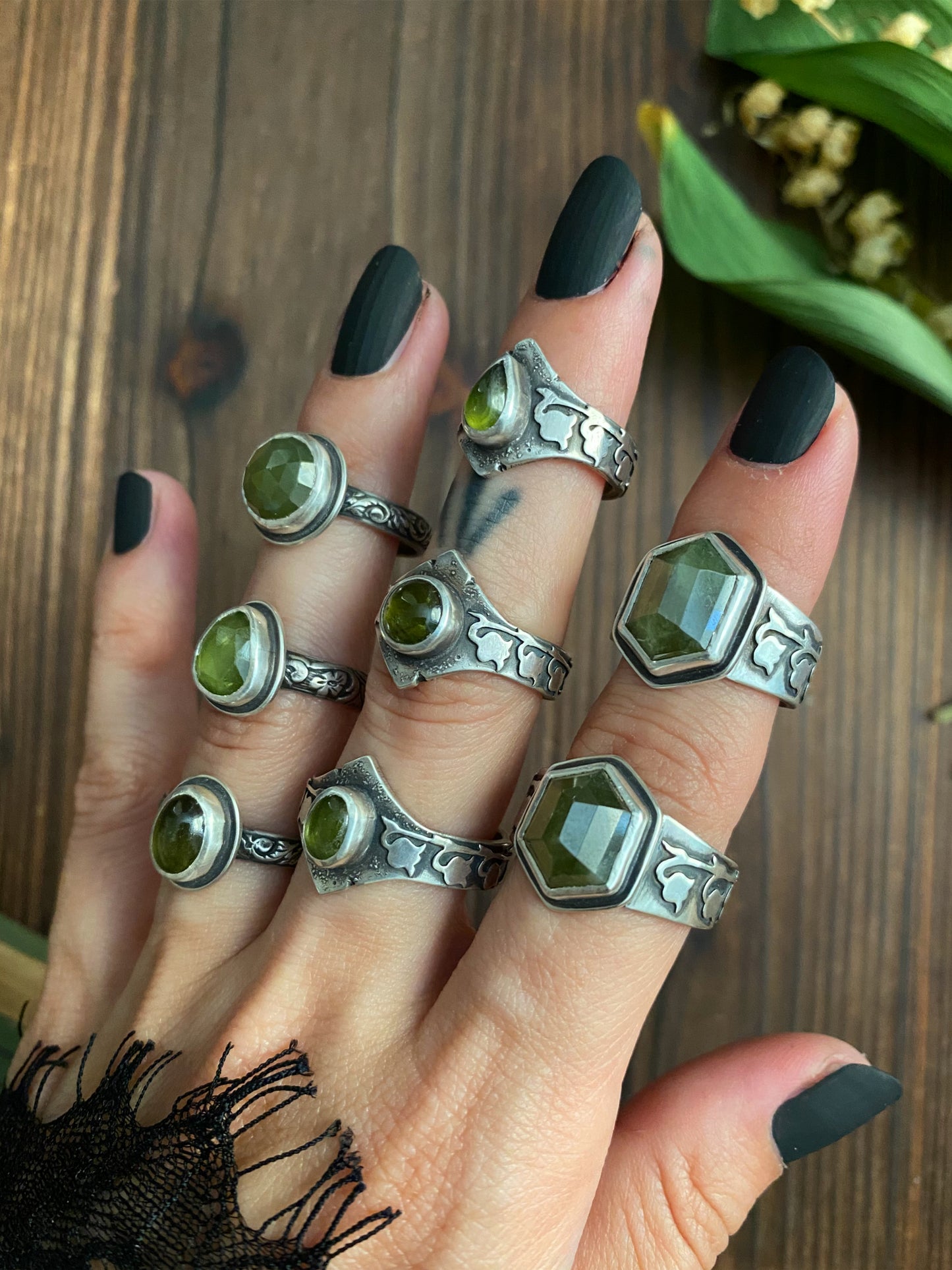 Lily of the Valley Medieval Boundary Rings