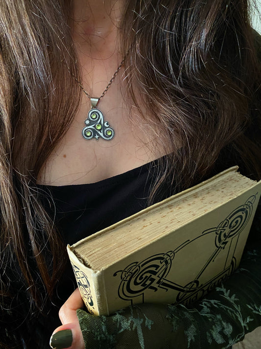 Lily of the Valley Triple Spiral Pendant