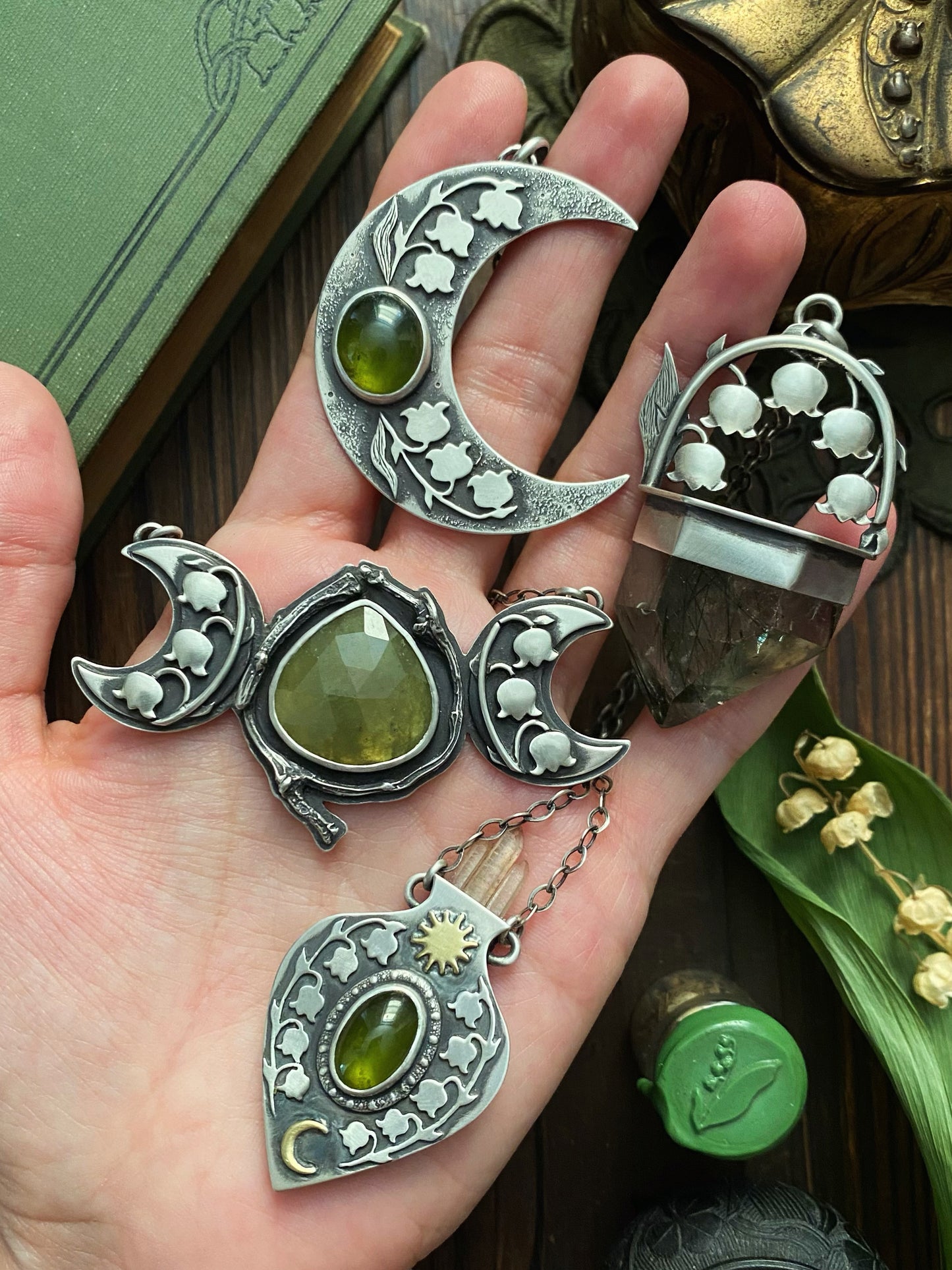 A Potion for Journeys Between Dark & Light Pendant