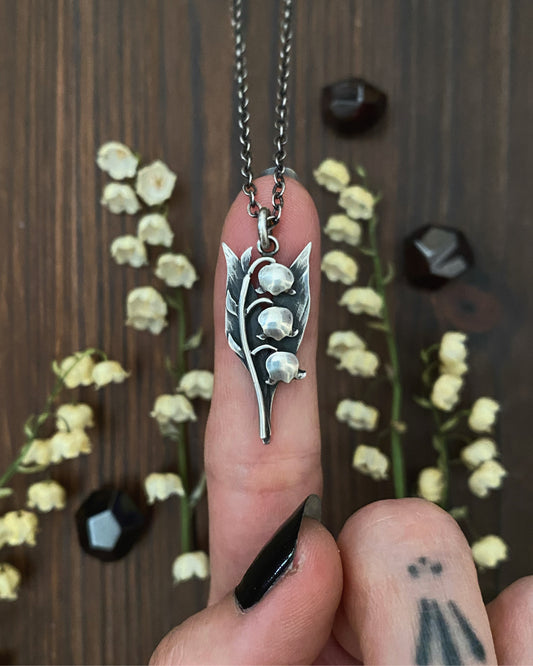 Mini Lily of the Valley Pendant