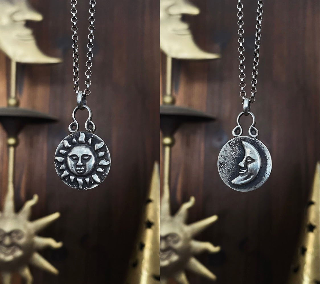 Reversible Luminary Medallion Pendants