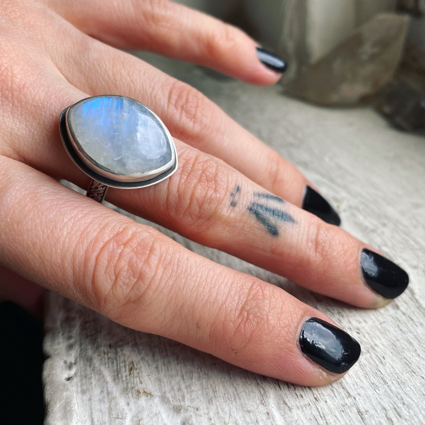 Moonlight Ring ✦ Size 7 ✦ Light in the Darkness Mini Collection