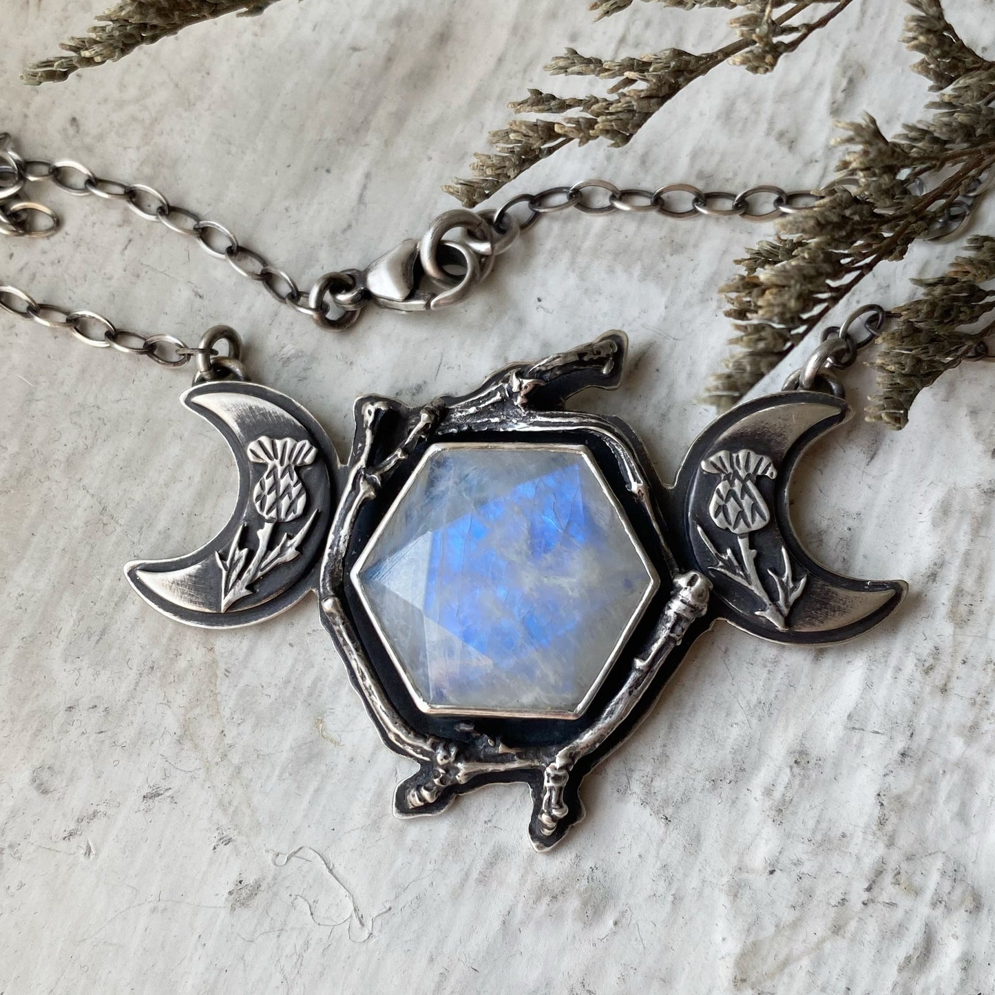 Shield in the Darkness Triple Moon Pendant ✦ Light in the Darkness Mini Collection