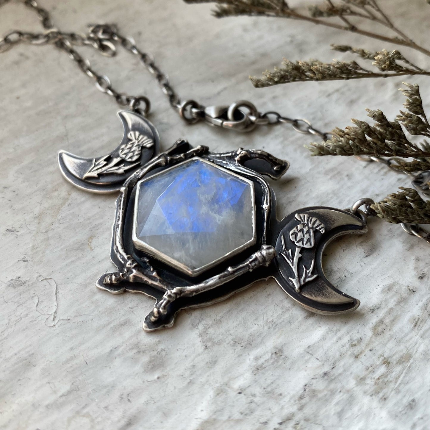 Shield in the Darkness Triple Moon Pendant ✦ Light in the Darkness Mini Collection